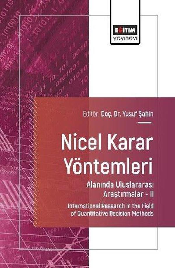 Nicel Karar Yöntemleri Alanında Uluslararası Araştırmalar 2 - Eğitim Yayınevi - Image 1