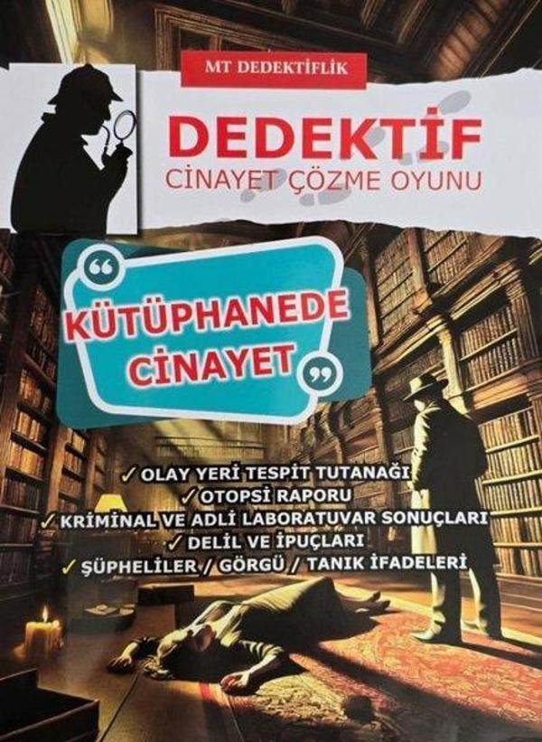 Kütüphanede Cinayet - Dedektif Cinayet Çözme Oyunu - MT Dedektiflik - Image 1
