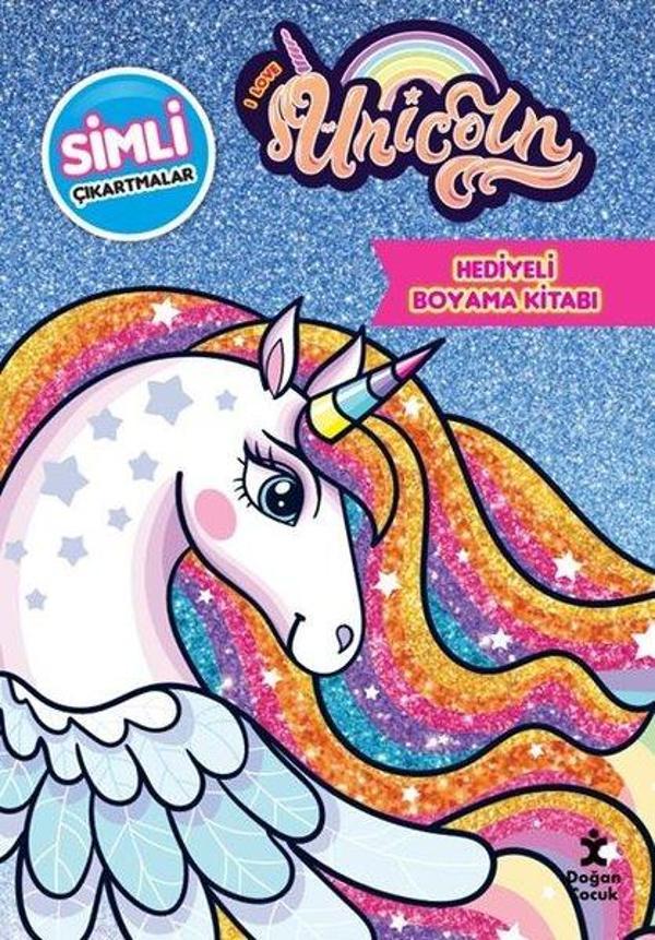 Unicorn - Simli ve Hediyeli Boyama Kitabı - Doğan Çocuk - Image 1