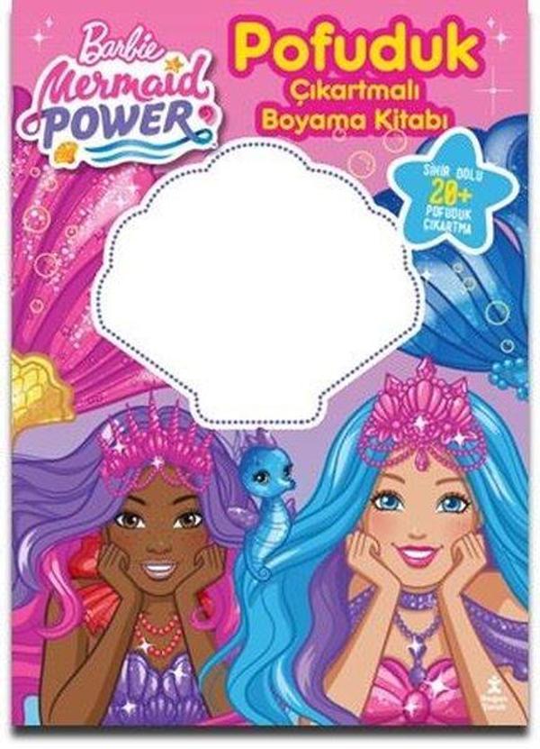 Barbie Mermaid Power - Pofuduk Çıkartmalı Boyama Kitabı - Doğan Çocuk - Image 1