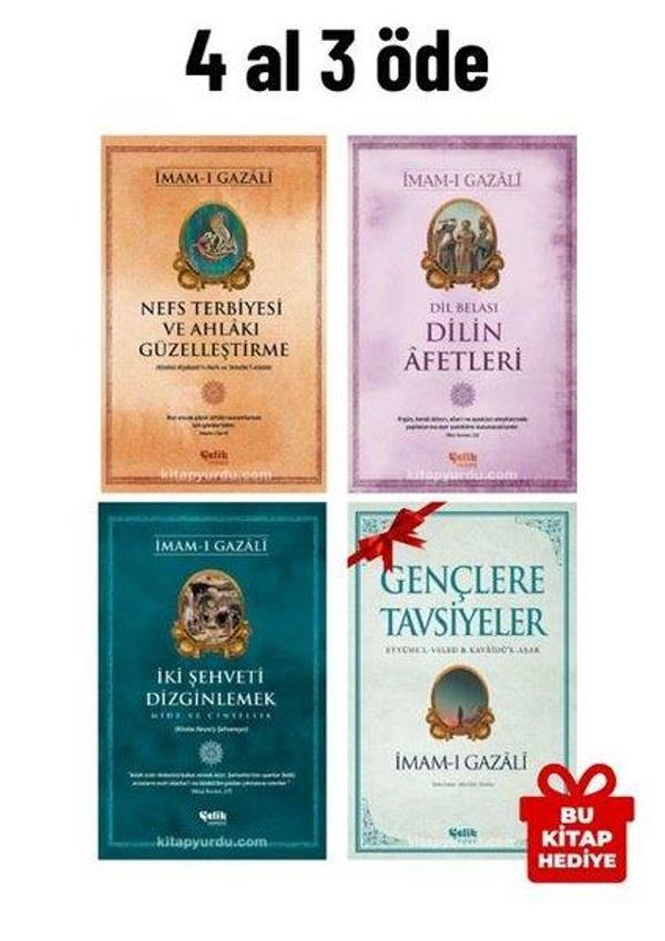 Nefs Terbiyesi - Dil Belası Dilin Afetleri - İki Şehveti Dizginlemek - Gençlere Tavsiyeler 4 Al 3 Öd - Çelik Yayınevi - Image 1
