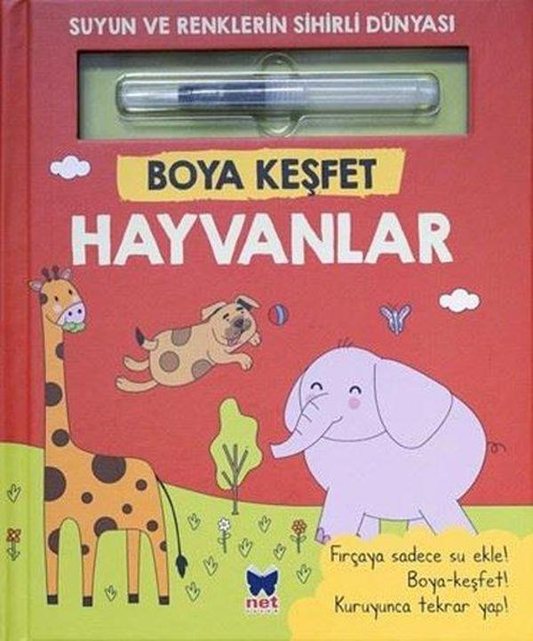 Hayvanlar - Boya Keşfet - Suyun ve Renklerin Sihirli Dünyası - Net Çocuk Yayınları Yayınevi - Image 1