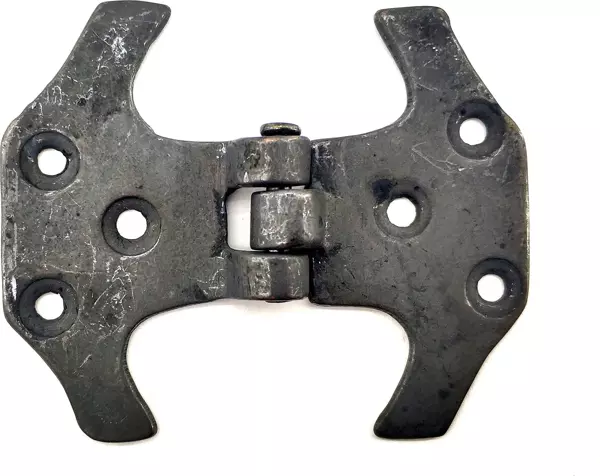 Antika Tarz Dekoratif Pirinç Fit Menteşe - 67 mm, Oksit - Image 1