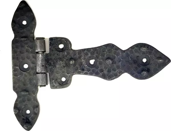 Antika Tarz Dekoratif Pirinç Kuyruklu Düğmeli Menteşe No1 - 117x142 mm, Oksit - Image 1