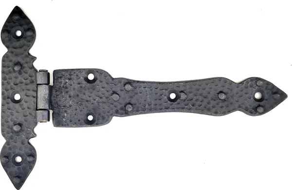 Antika Tarz Dekoratif Pirinç Kuyruklu Düğmeli Menteşe No3 - 155x240 mm, Oksit - Image 1