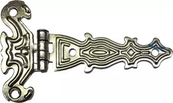 Dekoratif, Sac Tek Kuyruklu Menteşe - 40x68 mm, Küçük, Nikel, 1 Adet - Image 1