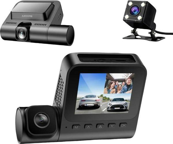 Azdome V600 1080p Araç Kamerası – Üç Kameralı, G Sensör, Gece Görüş, Geri Görüş Kameralı, Su Geçirmez, Yol Kayıt  (Xiaomi Ecosystem Company) - Image 1