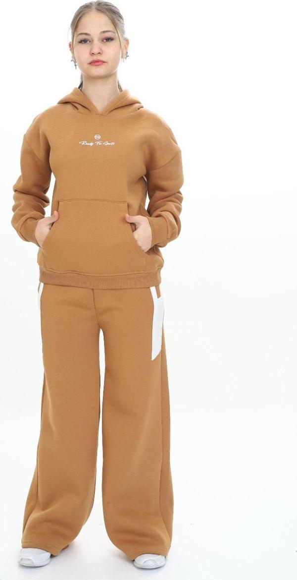 Toontoy Kız Çocuk Kapüşonlu Eşofman Takım - Image 1
