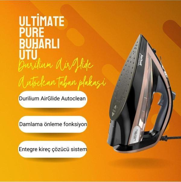 Premium Tefal Buharlı Ütü 3200W Güç Durilium Airglide Autoclean Taban Damlama Önleme Fonksiyon - Image 1
