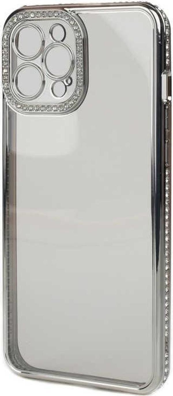 Apple iPhone 12 Pro Kılıf Kamera Korumalı Taşlı Zore Mina Kılıf - Image 1