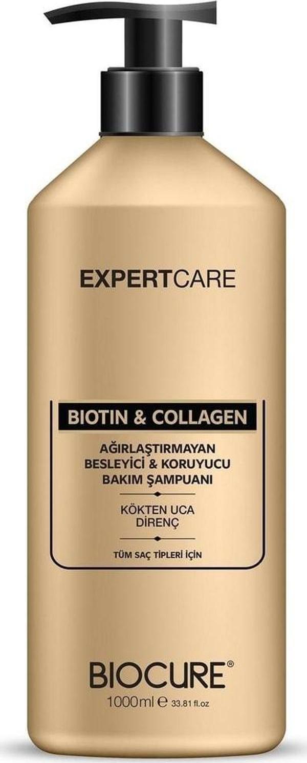 Biocure Expert Care Biotin & Collagen Bakım Şampuanı 1000ml - Image 1