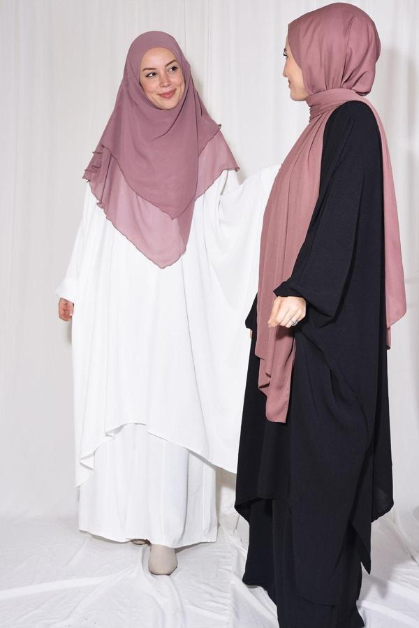 Nowa Scarf Pantolon Tunik İkili Takım Aerobin Kumaş Beyaz - Image 1