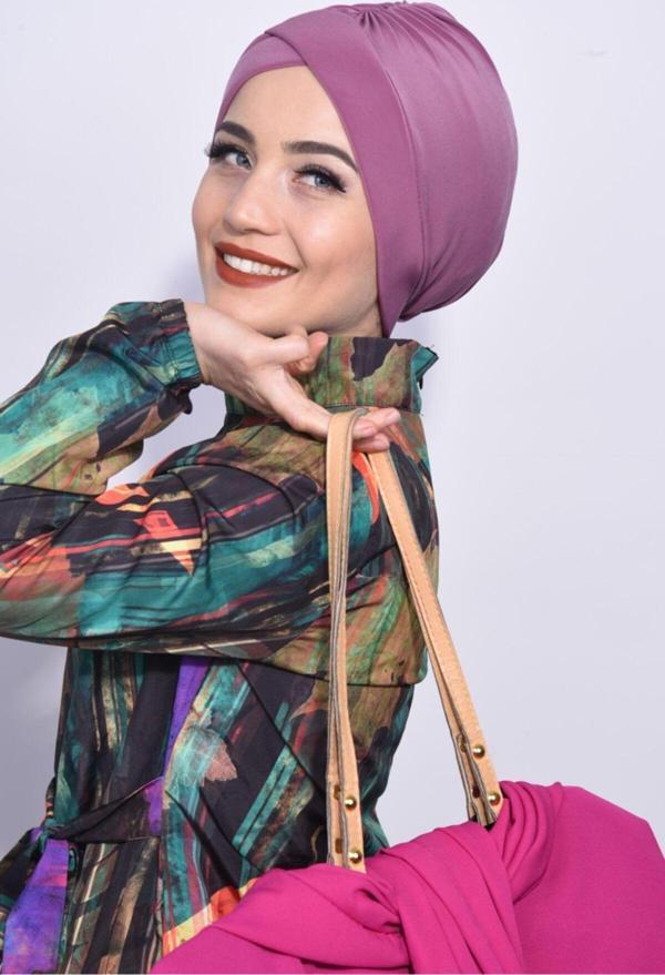Nowa Scarf Havuz Bonesi Deniz De Ve Havuz Da Kullanıma Uygun Koyu Gül Kurusu - Image 1