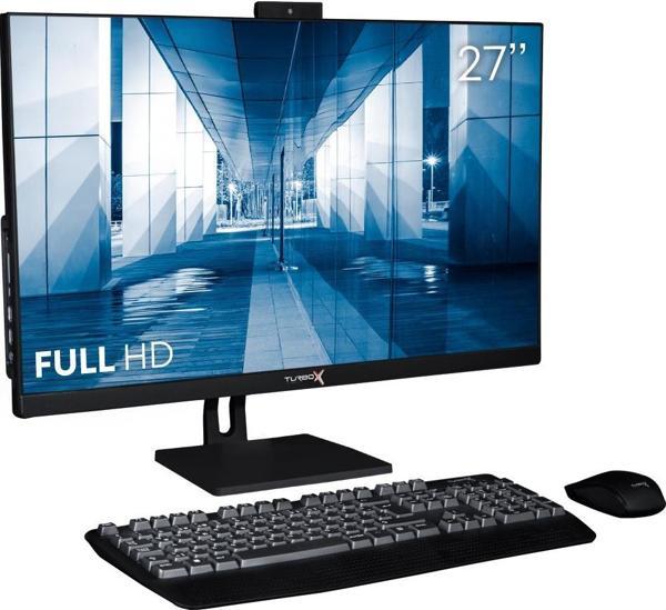 Turbox TAx1165 Intel Core i5 8400 16GB DDR4 Ram 512GB M.2 NVMe SSD 27 inç FHD Siyah All In One PC - Image 1