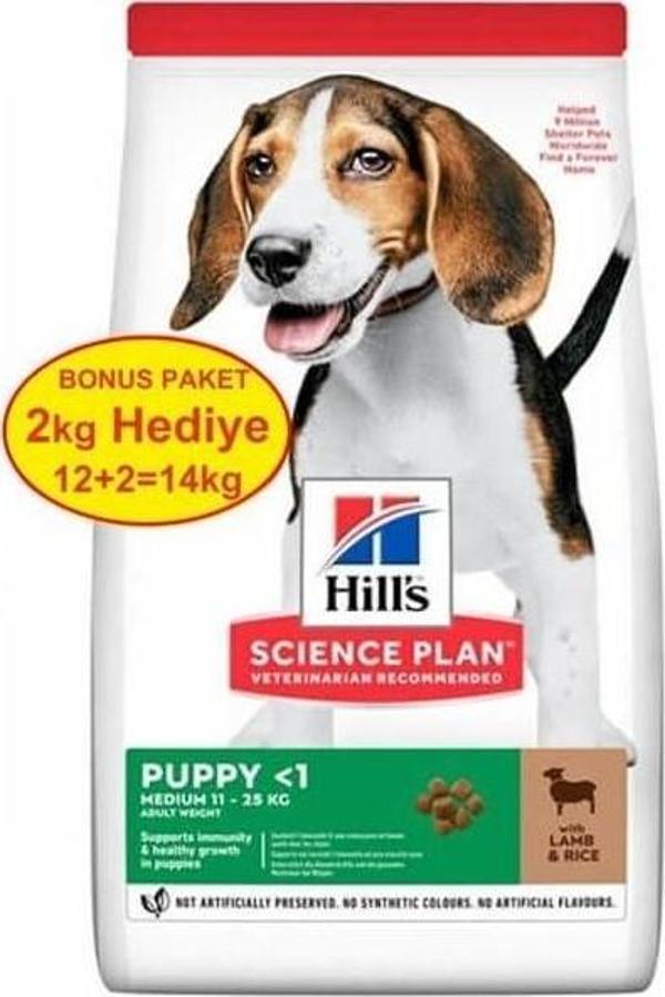 Puppy Kuzu Etli Yavru Köpek Maması 12 kg +2 kg - Image 1