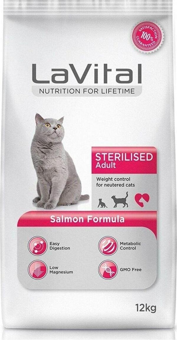 Sterilesed Somonlu Kısırlaştırılmış Yetişkin Kedi Maması 12 Kg - Image 1
