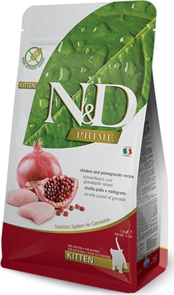 Nd Prime Tahılsız Tavuklu Ve Narlı Yavru Kedi Maması 1,5 Kg - Image 1