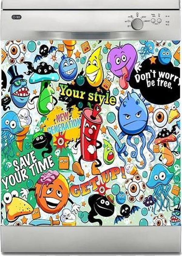 Bulaşık Makinesi Sticker Kaplama Beyaz Eşya Kaplama Your Style - Image 1