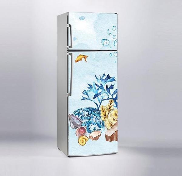 Buzdolabı Sticker Kaplama Dolap Kaplama Etiketi Denizaltı Yosun - Image 1