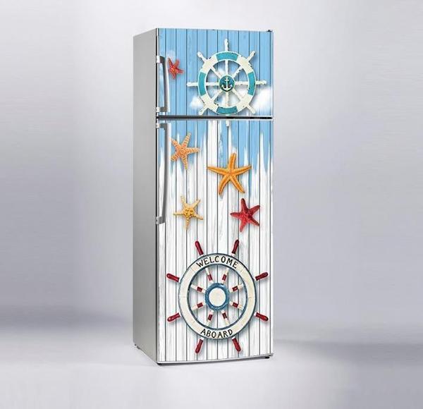 Buzdolabı Sticker Kaplama Dolap Kaplama Etiketi Denizci - Image 1