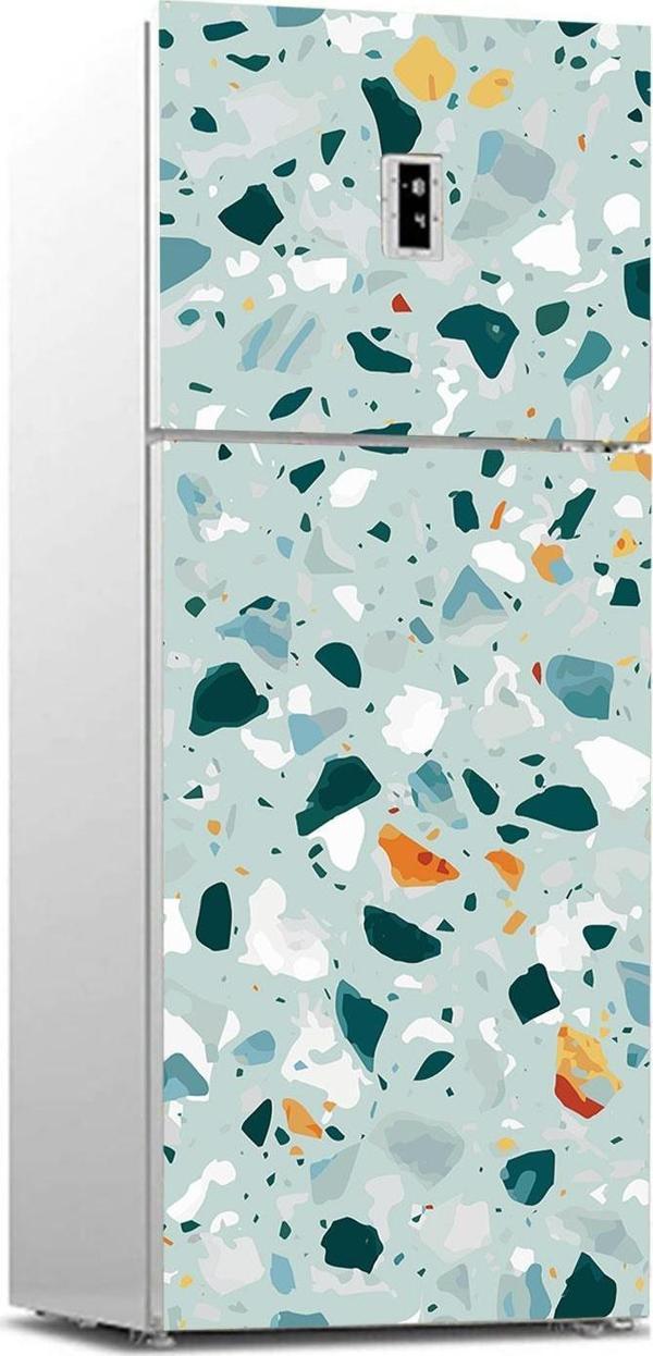 Buzdolabı Sticker Kaplama Dolap Kaplama Etiketi Terrazzo - Image 1
