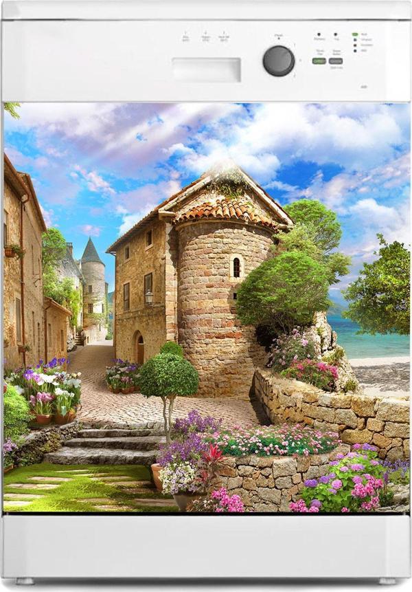 Bulaşık Makinesi Sticker Kaplama Beyaz Eşya Kaplama Antik Ev - Image 1