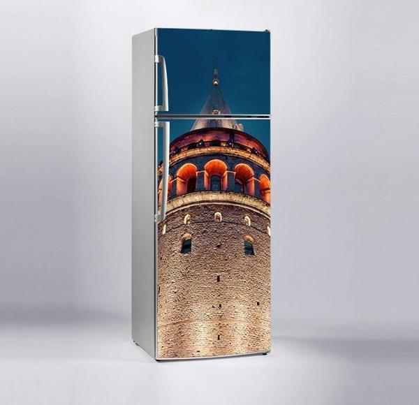 Buzdolabı Sticker Kaplama Dolap Kaplama Etiketi Galata Kulesi - Image 1