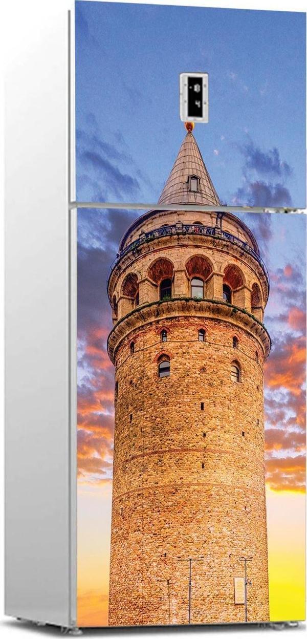 Buzdolabı Sticker Kaplama Dolap Kaplama Etiketi Galata Kulesi - Image 1