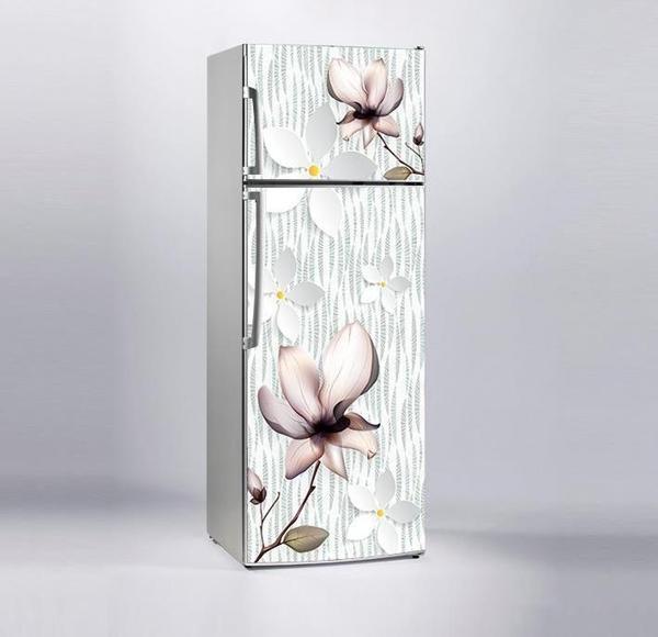 Buzdolabı Sticker Kaplama Dolap Kaplama Etiketi Gölge Çiçekler - Image 1