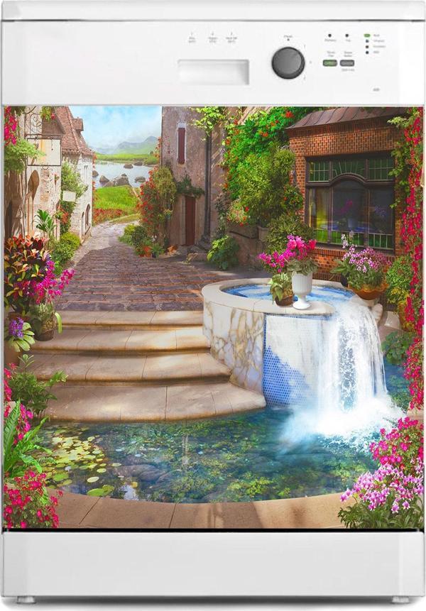 Bulaşık Makinesi Sticker Kaplama Beyaz Eşya Kaplama İtalya Eski Ev - Image 1