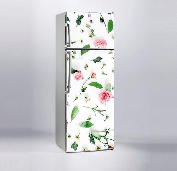 Buzdolabı Sticker Kaplama Dolap Kaplama Etiketi Güller - Image 1