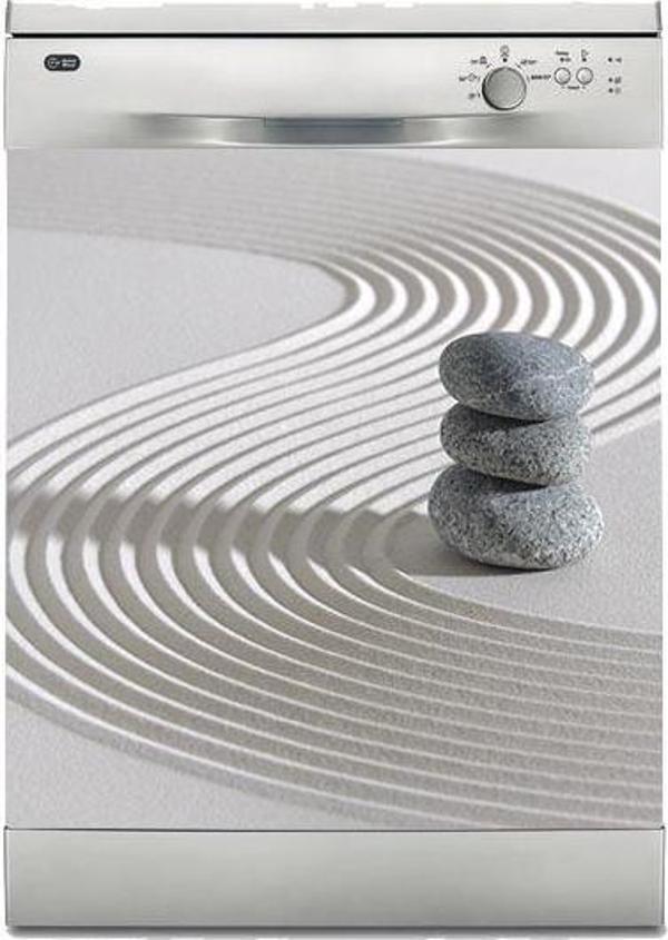 Bulaşık Makinesi Sticker Kaplama Beyaz Eşya Kaplama Japon Zen Bahçesi 2 - Image 1