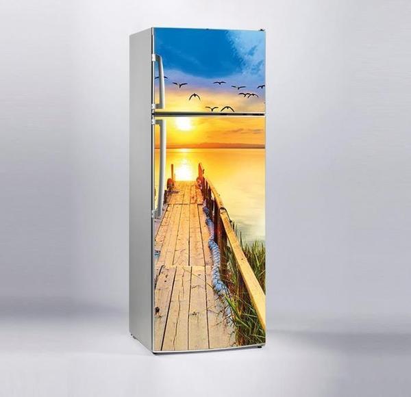Buzdolabı Sticker Kaplama Dolap Kaplama Etiketi Gün Batımı - Image 1