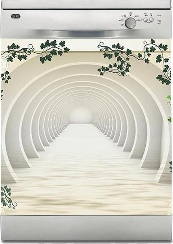 Bulaşık Makinesi Sticker Kaplama Beyaz Eşya Kaplama Roma Sütun - Image 1