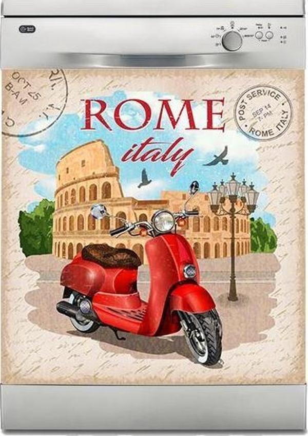 Bulaşık Makinesi Sticker Kaplama Beyaz Eşya Kaplama Rome İtaly - Image 1