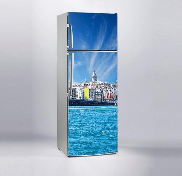 Buzdolabı Sticker Kaplama Dolap Kaplama Etiketi İstanbul Galata - Image 1