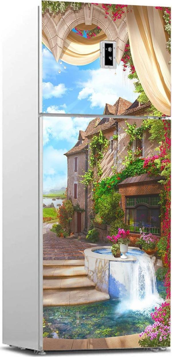 Buzdolabı Sticker Kaplama Dolap Kaplama Etiketi İtalya Eski Ev - Image 1
