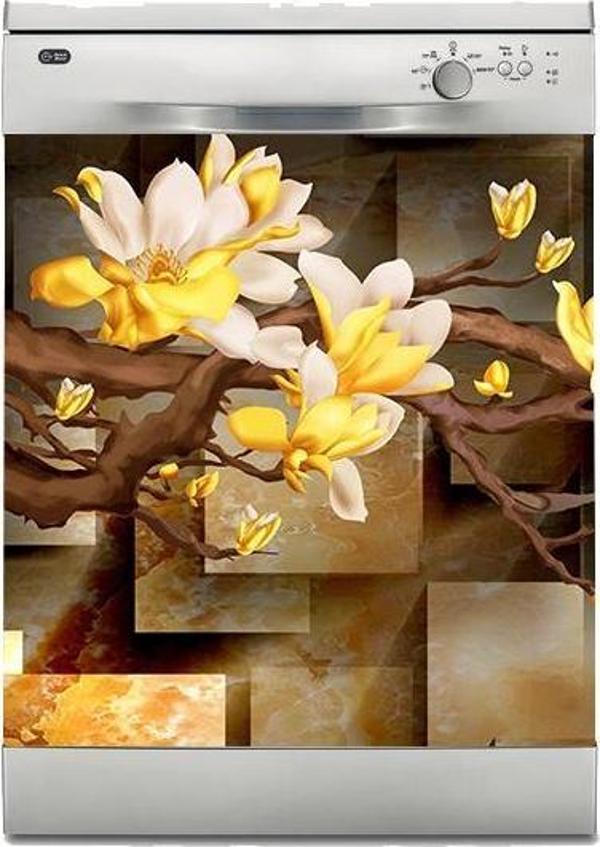 Bulaşık Makinesi Sticker Kaplama Beyaz Eşya Kaplama 3D Ağaç - Image 1