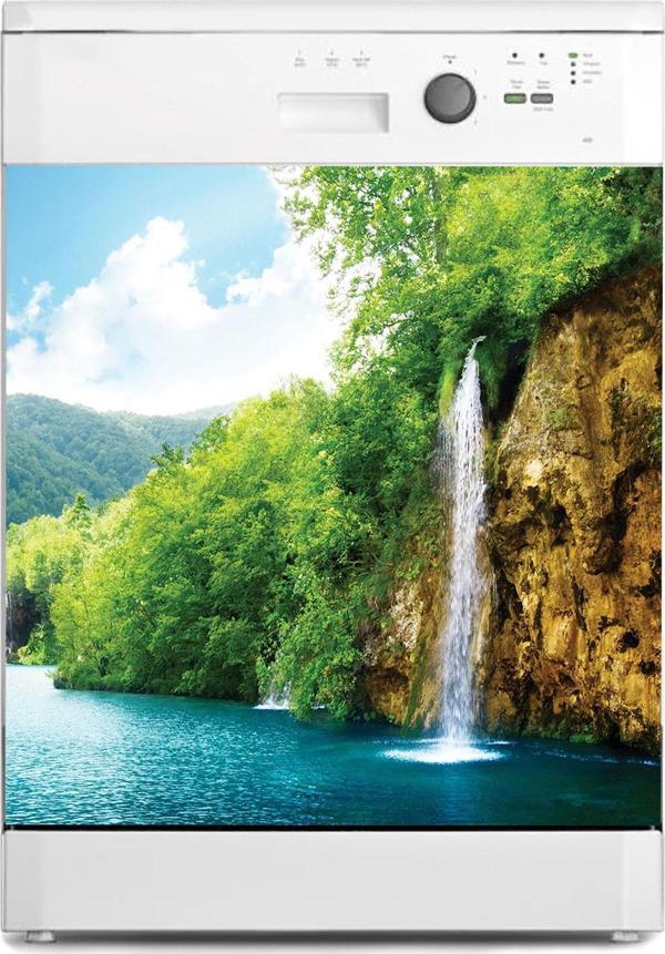 Bulaşık Makinesi Sticker Kaplama Beyaz Eşya Kaplama Şelale - Image 1