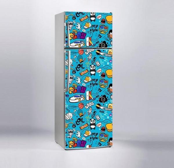 Buzdolabı Sticker Kaplama Dolap Kaplama Etiketi Lol Play - Image 1