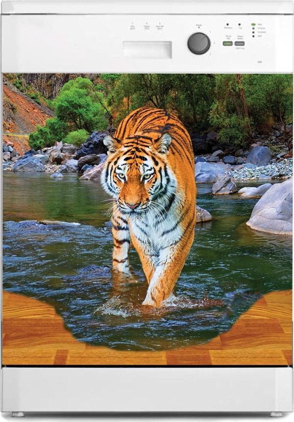 Bulaşık Makinesi Sticker Kaplama Beyaz Eşya Kaplama Kaplan - Image 1