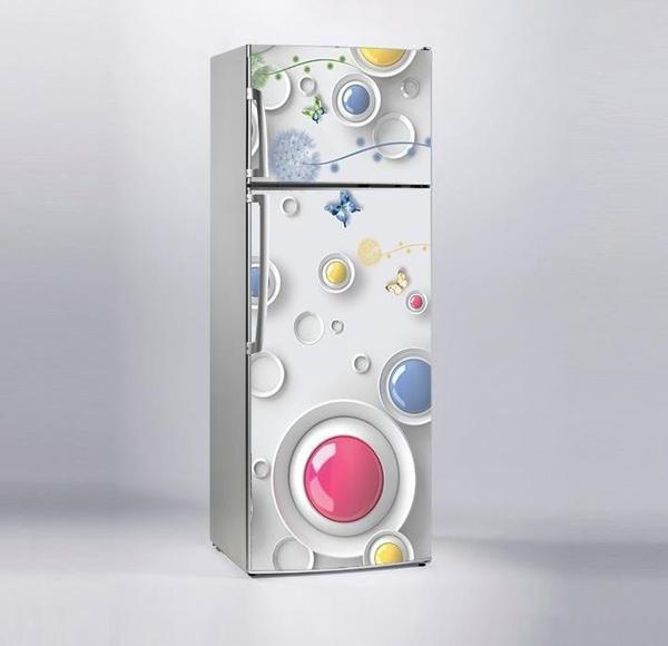 Buzdolabı Sticker Kaplama Dolap Kaplama Etiketi 3D Modern Tasarım - Image 1
