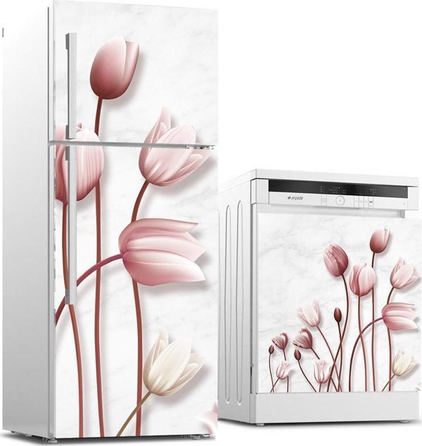 Buzdolabı ve Bulaşık Makinası Beyaz Eşya Sticker Kaplama 3D Dallar - Image 1