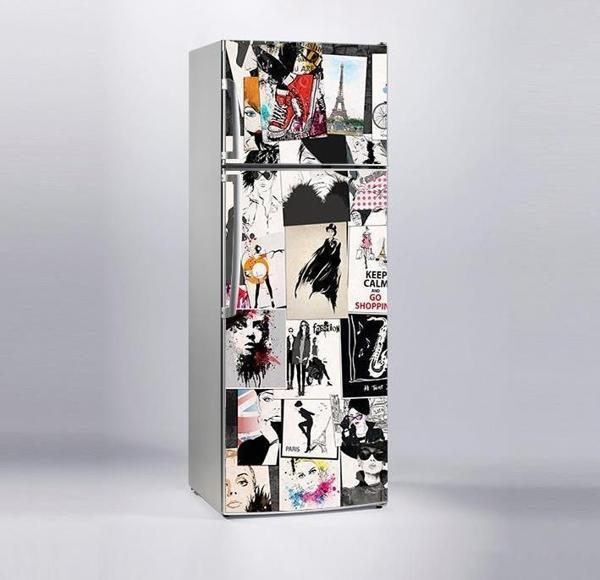 Buzdolabı Sticker Kaplama Dolap Kaplama Etiketi Popart - Image 1