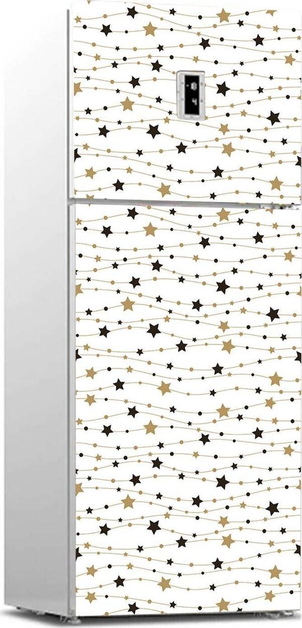 Buzdolabı Sticker Kaplama Dolap Kaplama Etiketi Altın Yıldızlar - Image 1