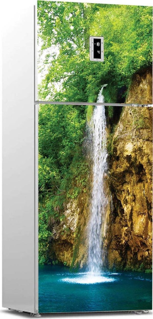 Buzdolabı Sticker Kaplama Dolap Kaplama Etiketi Şelale - Image 1