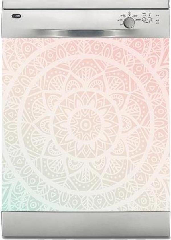 Bulaşık Makinesi Sticker Kaplama Beyaz Eşya Kaplama Mandala - Image 1
