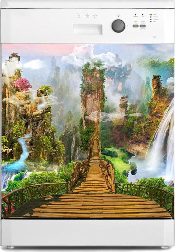 Bulaşık Makinesi Sticker Kaplama Beyaz Eşya Kaplama Fairyland - Image 1
