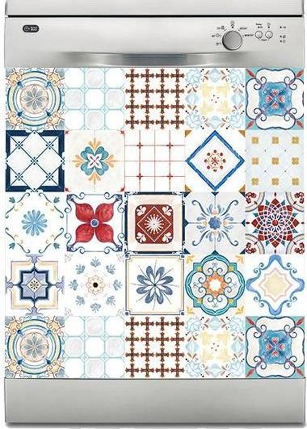 Bulaşık Makinesi Sticker Kaplama Beyaz Eşya Kaplama Fayans-Desen - Image 1