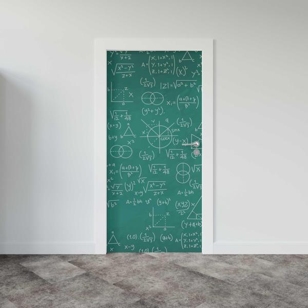 Kapı Giydirme Kapı Sticker Folyosu Matematik Formül - Image 1